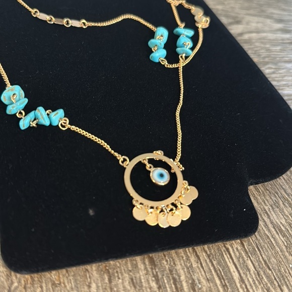 NWOT EYE DOUBLE NECKLACE - Picture 15 of 17